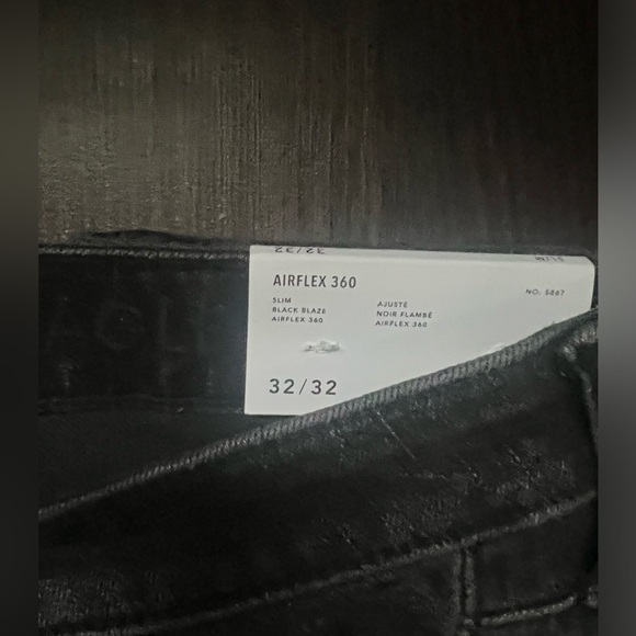 AMERICAN EAGLE NWT AIRFLEX360 MENS DISTRESSED BLACK JEANS SIZE 32/32 - Picture 2 of 3